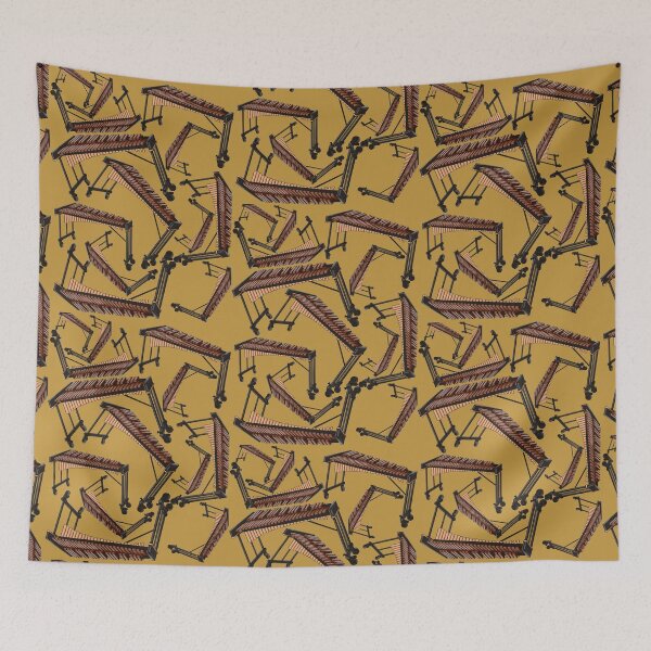 Item preview, Xylophone Musical Instrument Pattern Yellow designed and sold by jasmijndeklerk.