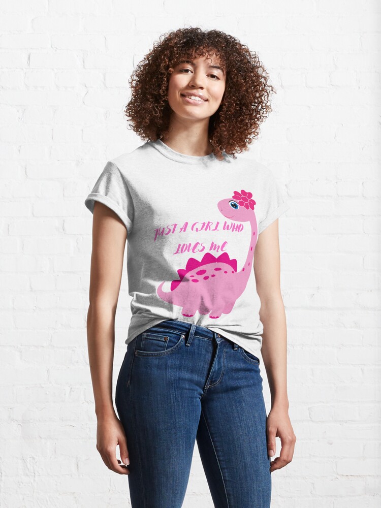 Discover Just a girl who loves dinosaur Classic T-Shirt