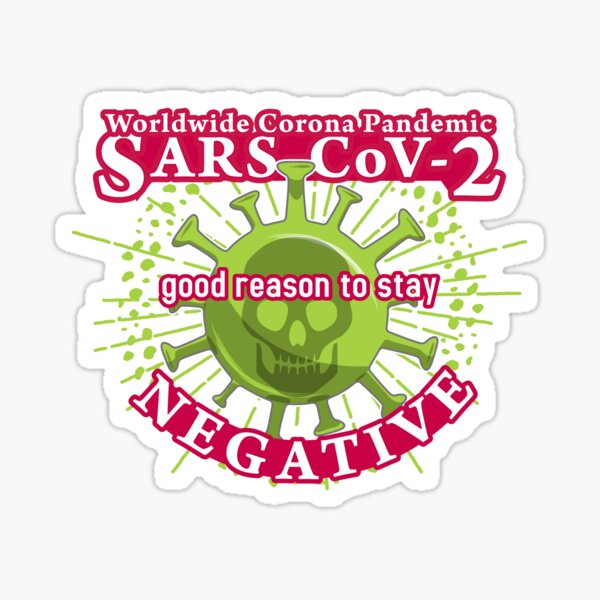 SARS-CoV Badge Color Sticker
