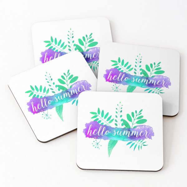 Item preview, Hello Summer Green Leaf Watercolor designed and sold by Magical  Designs.