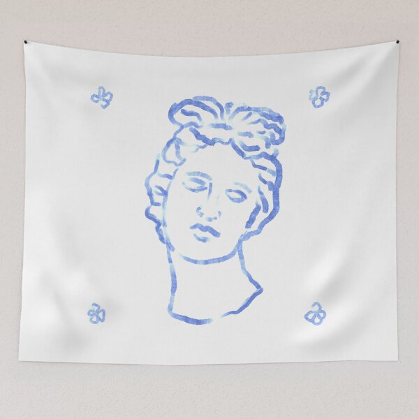 Item preview, Roman statue Italy blue designed and sold by valdegilde.