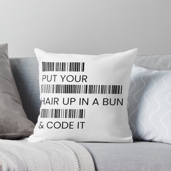 Item preview, Put Your Hair Up In A Bun And Code It Barcode Translation| Programming Engineer designed and sold by BUCHRA.