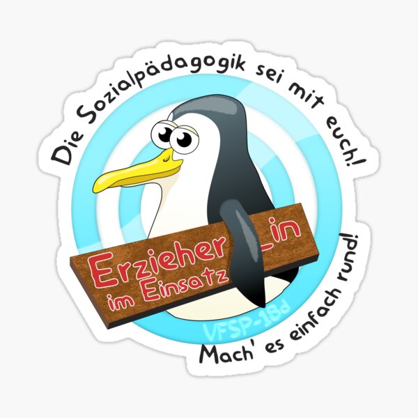 Erzieher_in im Einsatz - VFSP-18d Sticker