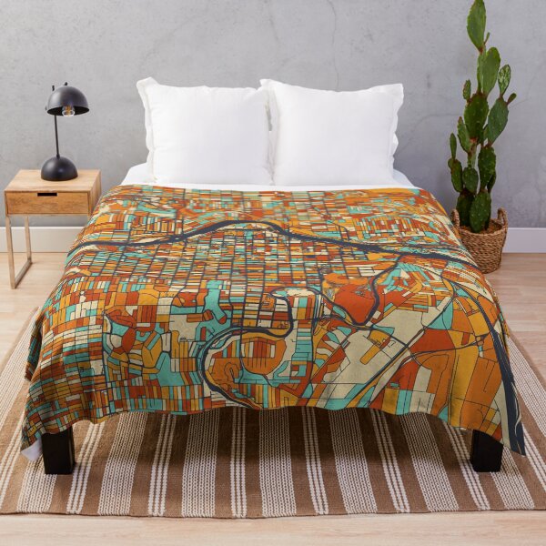 Item preview, Calgary Map - Mosaic - Retro Colors designed and sold by HomeCities.