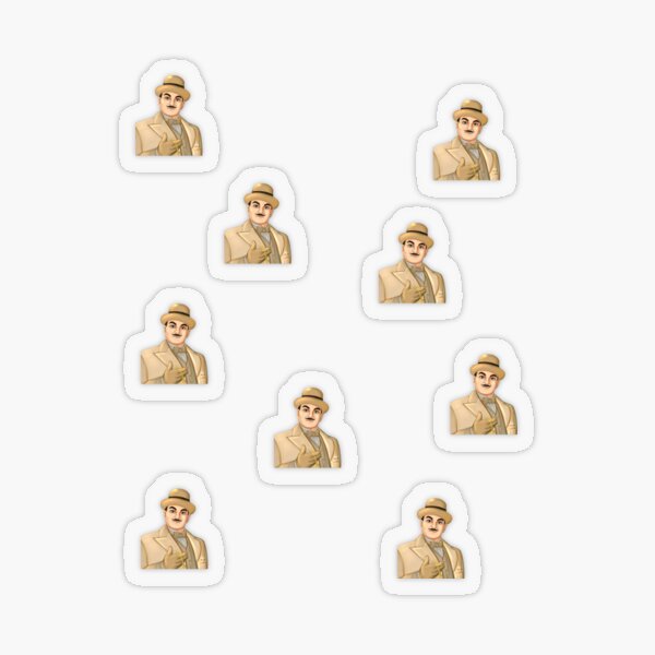 Poirot Sticker Pack Transparent Sticker