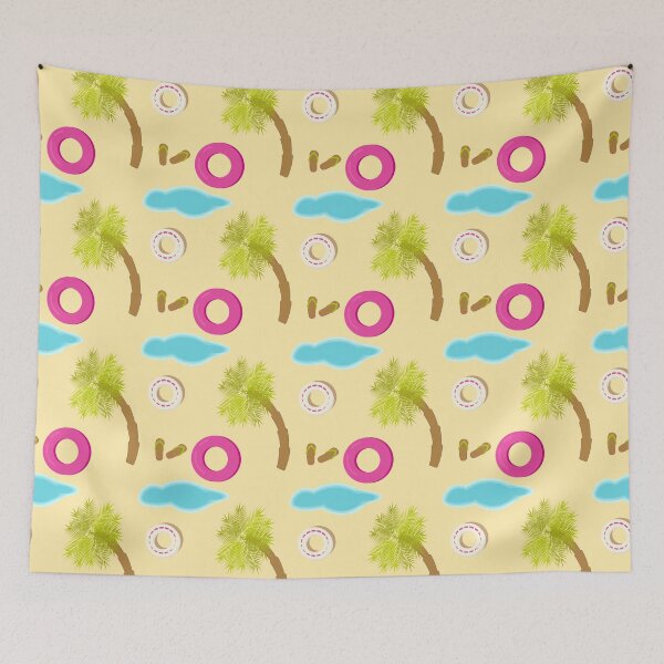 Item preview, Beach design pattern with palm tree designed and sold by CutieBlue.