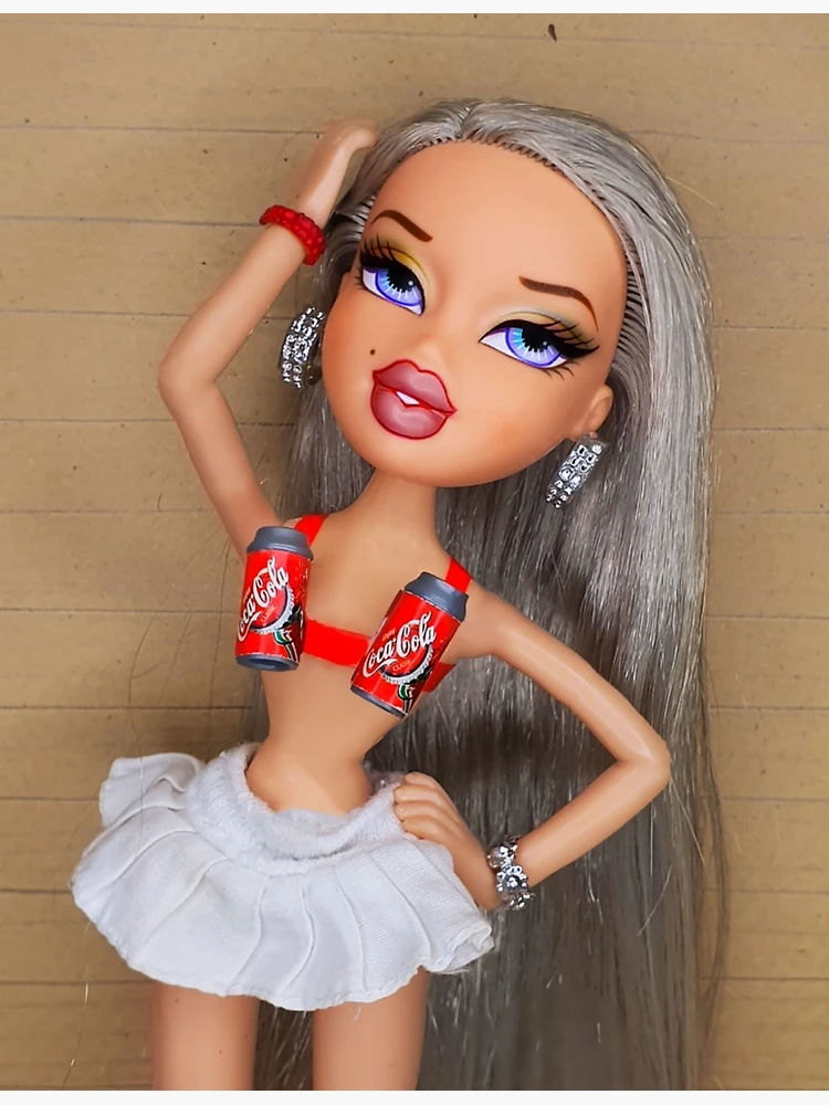 Retro Silver Hair Bratz Doll (@bratz.blush) Greeting Card for