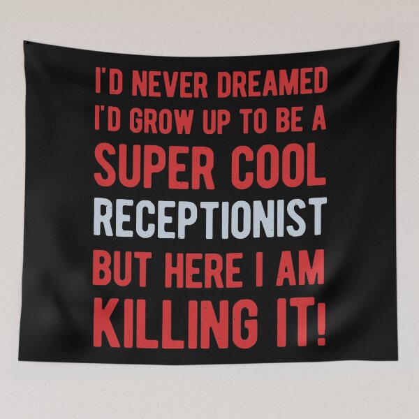Item preview, Funny Receptionist designed and sold by artworkbyrihen.