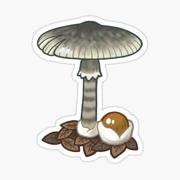 Mushroom Cluster Holographic Sticker – Paper Parasol Press