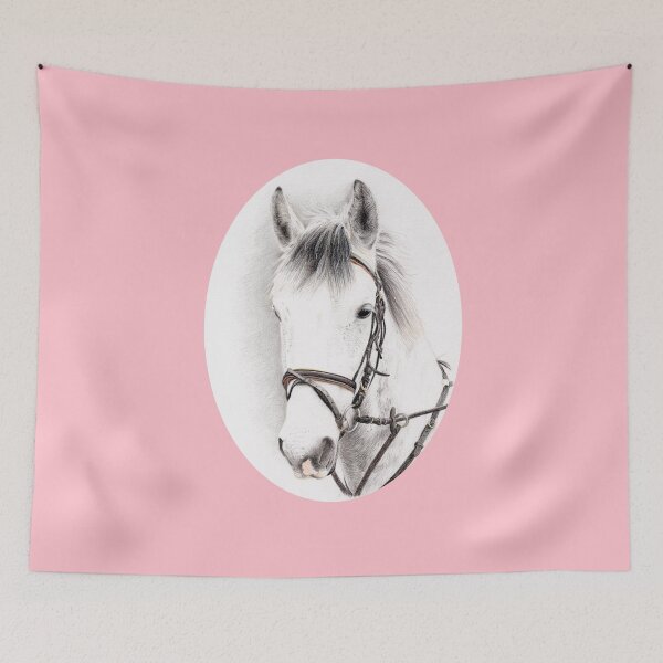 Item preview, Horse Portrait-Pink designed and sold by SandraWarmerdam.