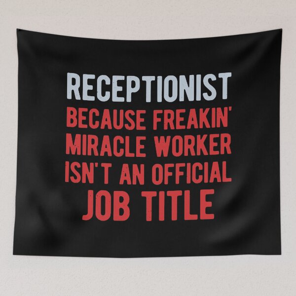 Item preview, Funny Receptionist designed and sold by artworkbyrihen.