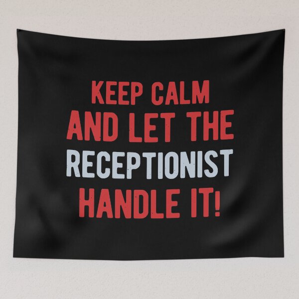 Item preview, Funny Receptionist designed and sold by artworkbyrihen.
