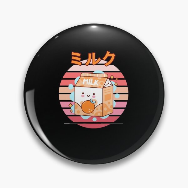 Item preview, Kawaii Orange Milk  Retro 90s Japanese  Anime Otaku Milkshake Strawberry designed and sold by Spaceshipsells.