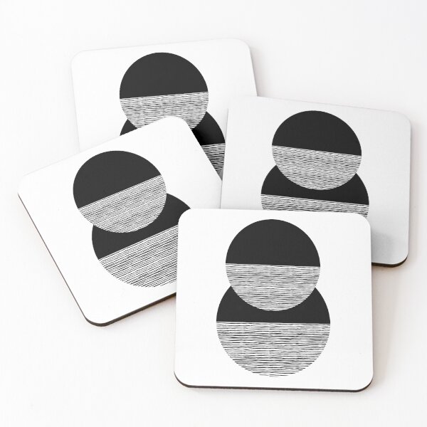 Item preview, Abstract Geometric Circle Line Art - Black and White designed and sold by Melody Watson.