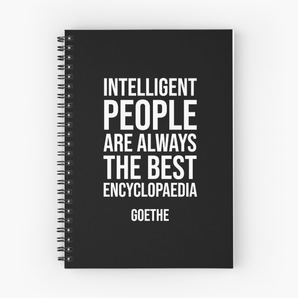 Item preview, Intelligent People - Goethe quote designed and sold by Philippe Derungs.