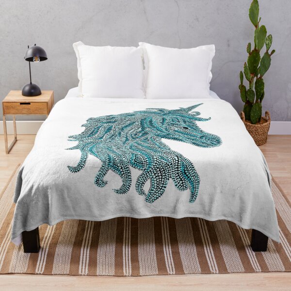 Item preview, Mythical Unicorn - Teal designed and sold by Amy Diener.
