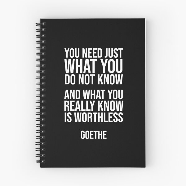 Item preview, What You Really Know - Goethe quote designed and sold by Philippe Derungs.