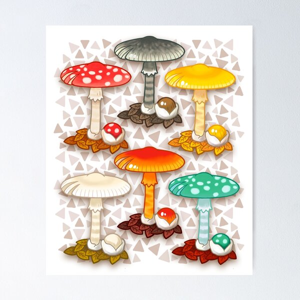 Mush Parasols Poster
