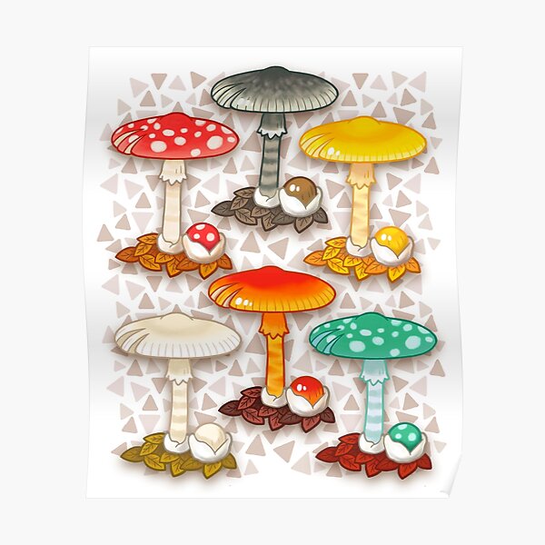 Mush Parasols Poster