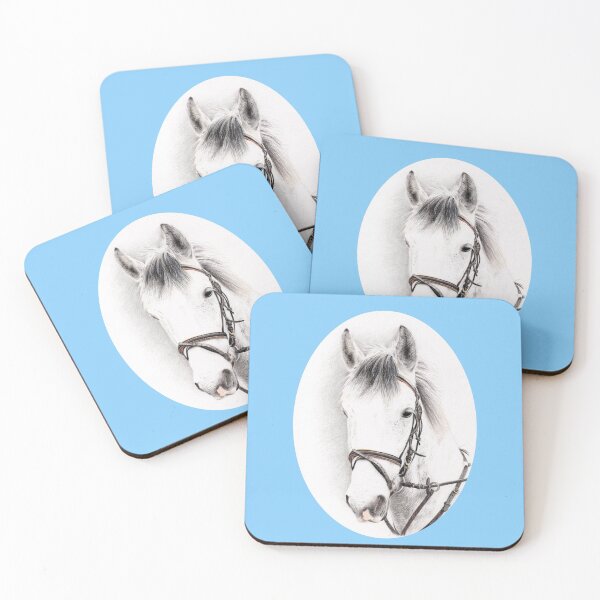 Item preview, Horse Portrait-Blue designed and sold by SandraWarmerdam.