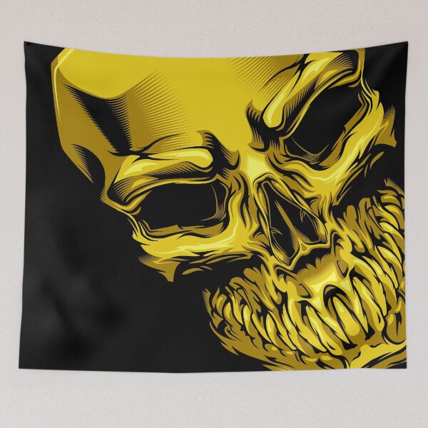 Item preview, Gold Skull face of toothy venom designed and sold by Volonoff.