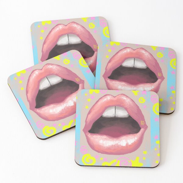 Item preview, Beautiful fashion lips. Sweet lovely sexy cute kiss. designed and sold by RukkiZukkiArt.