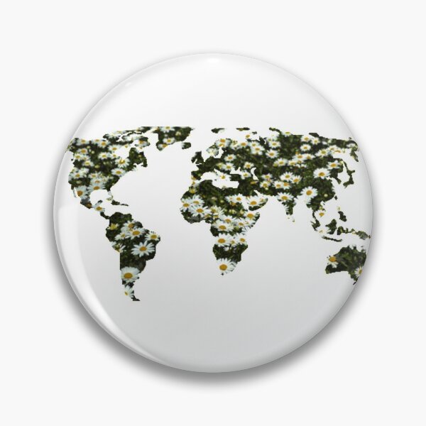 Item preview, Daisies Flowers World Map designed and sold by NelBo.
