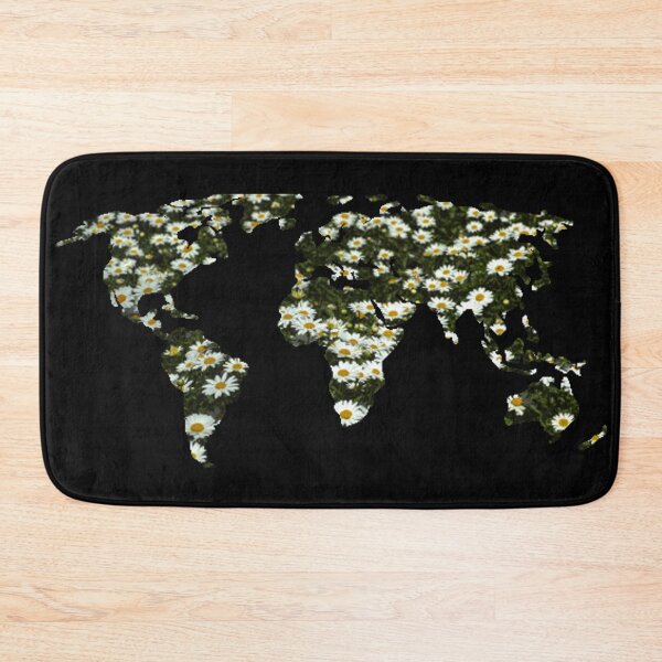 Item preview, Daisies Flowers World Map designed and sold by NelBo.