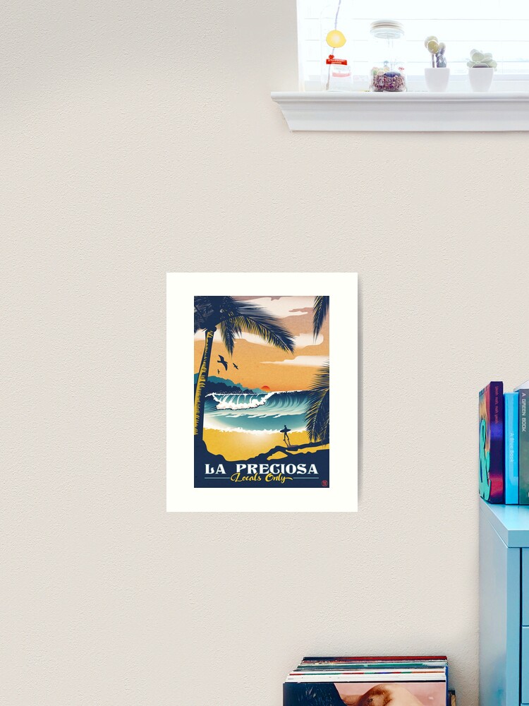 Aperçu 1 sur 3. Impression artistique avec l'œuvre La Preciosa Locals Only Vintage Poster créée et vendue par marzun.