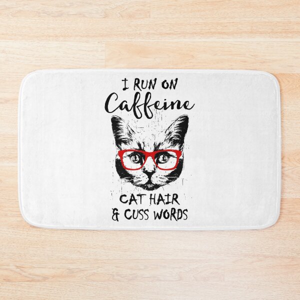 Item preview, I Run On Caffeine Cats and Cuss Words designed and sold by Gwenn69.
