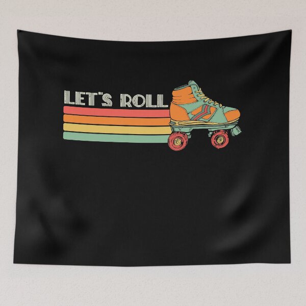 Item preview, Let's Roll Roller Skating Skater Skate Retro Vintage  designed and sold by coldspell1007.