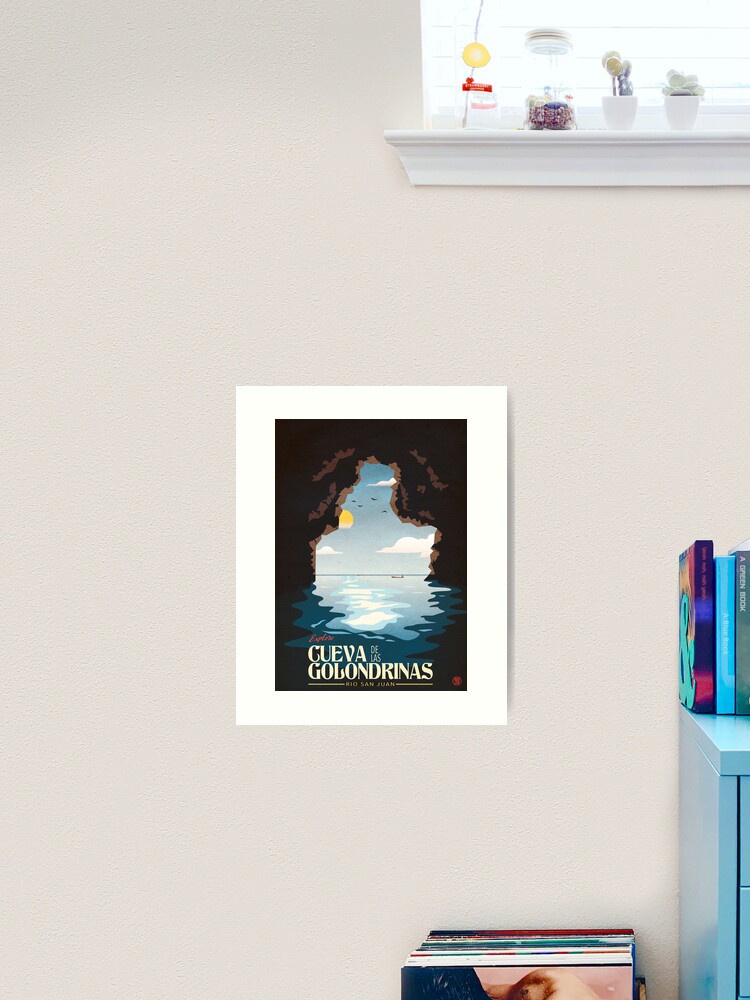 Aperçu 1 sur 3. Impression artistique avec l'œuvre Cueva de las Golondrinas Vintage Poster créée et vendue par marzun.