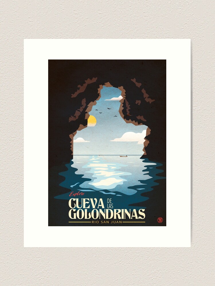 Aperçu 2 sur 3. Impression artistique avec l'œuvre Cueva de las Golondrinas Vintage Poster créée et vendue par marzun.