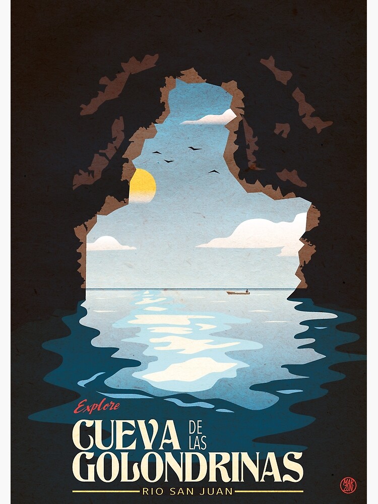 Aperçu 3 sur 3. Impression artistique avec l'œuvre Cueva de las Golondrinas Vintage Poster créée et vendue par marzun.