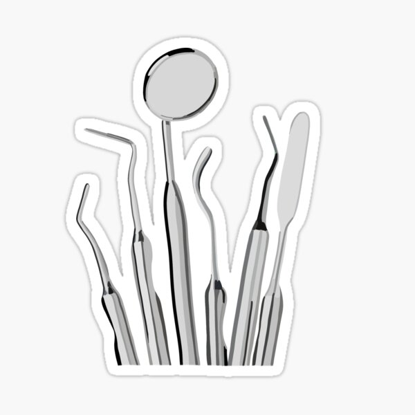 Herramientas para dientes | GTD Pegatina