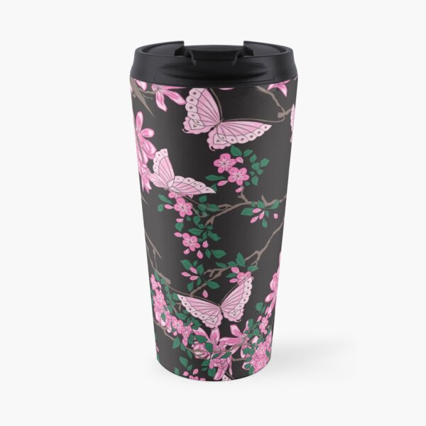 Oriental birds, flowers and butterflies Travel Mug
