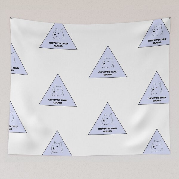 Item preview, Warning Triangle Lineart Crypto Dad designed and sold by cimong.