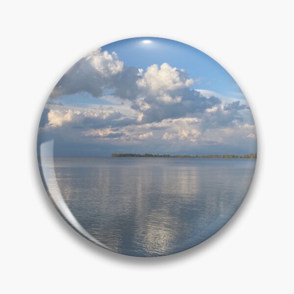 Item preview, Lake Erie and clouds in spring designed and sold by JuliVogel.