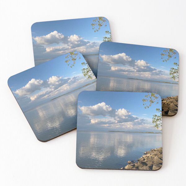 Item preview, Lake Erie and clouds in spring designed and sold by JuliVogel.