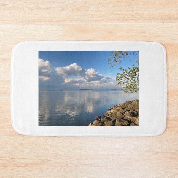 Item preview, Lake Erie and clouds in spring designed and sold by JuliVogel.