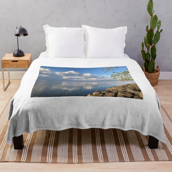 Item preview, Lake Erie and clouds in spring designed and sold by JuliVogel.