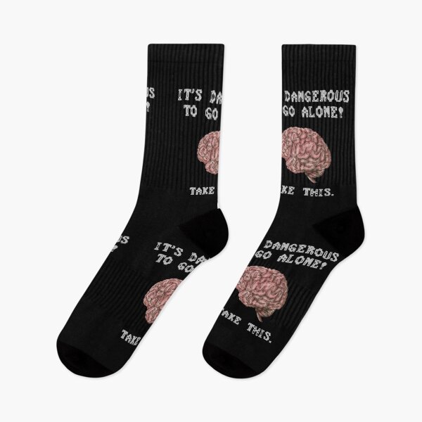 Item preview, It's Dangerous To Go Alone! Take This Brain designed and sold by Legit Hooligan.