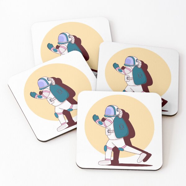 Item preview, astronauts walk with shadows designed and sold by Heytoucan.