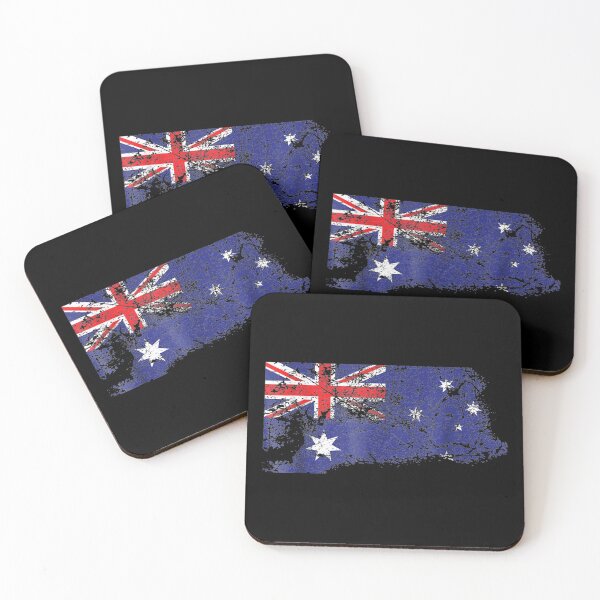 Artikelvorschau, Distressed Beat Up Australische Flagge Vintage Australia Nationalstolz entworfen und verkauft von hanesmlwn64.