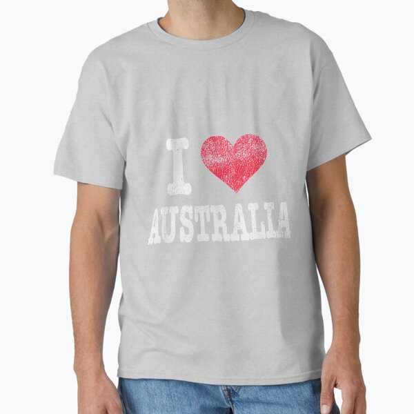 Item preview, Retro angustiado I Love Australia Souvenir Gift Cute designed and sold by hanesmlwn64.