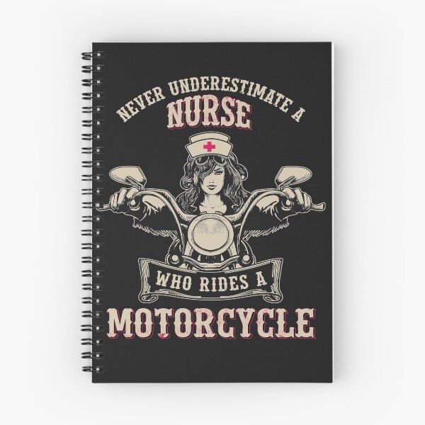 Item preview, Never Underestimate A Nurse Who Rides A Motorcycle designed and sold by WillieSmithShop.