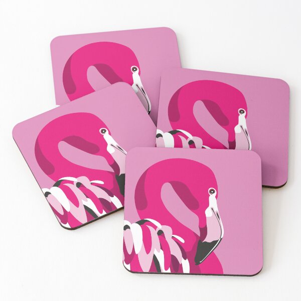 Item preview, Exotic Bright Pink Flamingo Illustration. designed and sold by DDoodleDesigns.