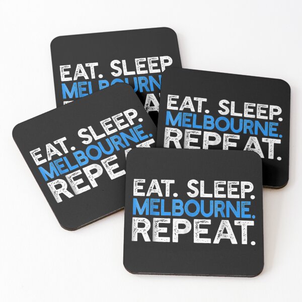 Item preview, Eat Sleep Melbourne Repeat - Funny Australia Travel delicate designed and sold by hanesmlwn64.