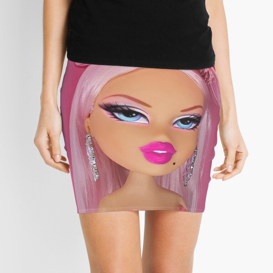 Pink Flower Bratz Doll (@bratz.blush) Mini Skirt for Sale by bratzblush