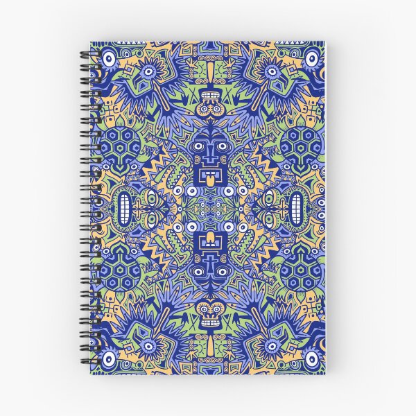 Item preview, Playful Pre-columbian symbols in a pattern design designed and sold by Zoo-co.